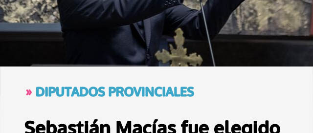 Sebastián Macías fue elegido presidente de la Cámara de Representantes de Misiones