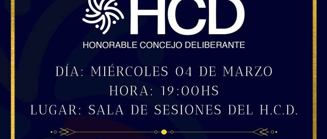 El Alcázar: el HCD realizará la apertura de sesiones ordinarias 2026